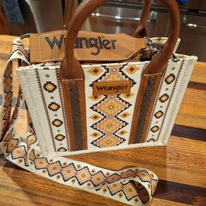 Wrangler Brown and Cream Patterned Women's Bag